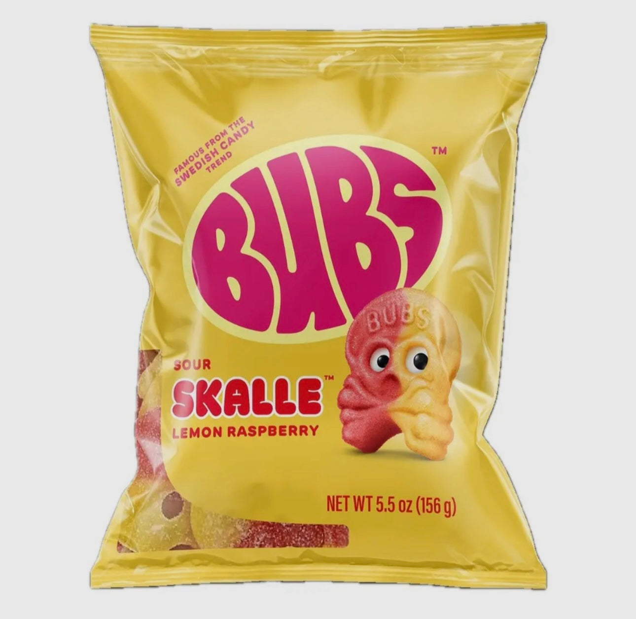 BUBS Sour Skalle - Lemon Raspberry