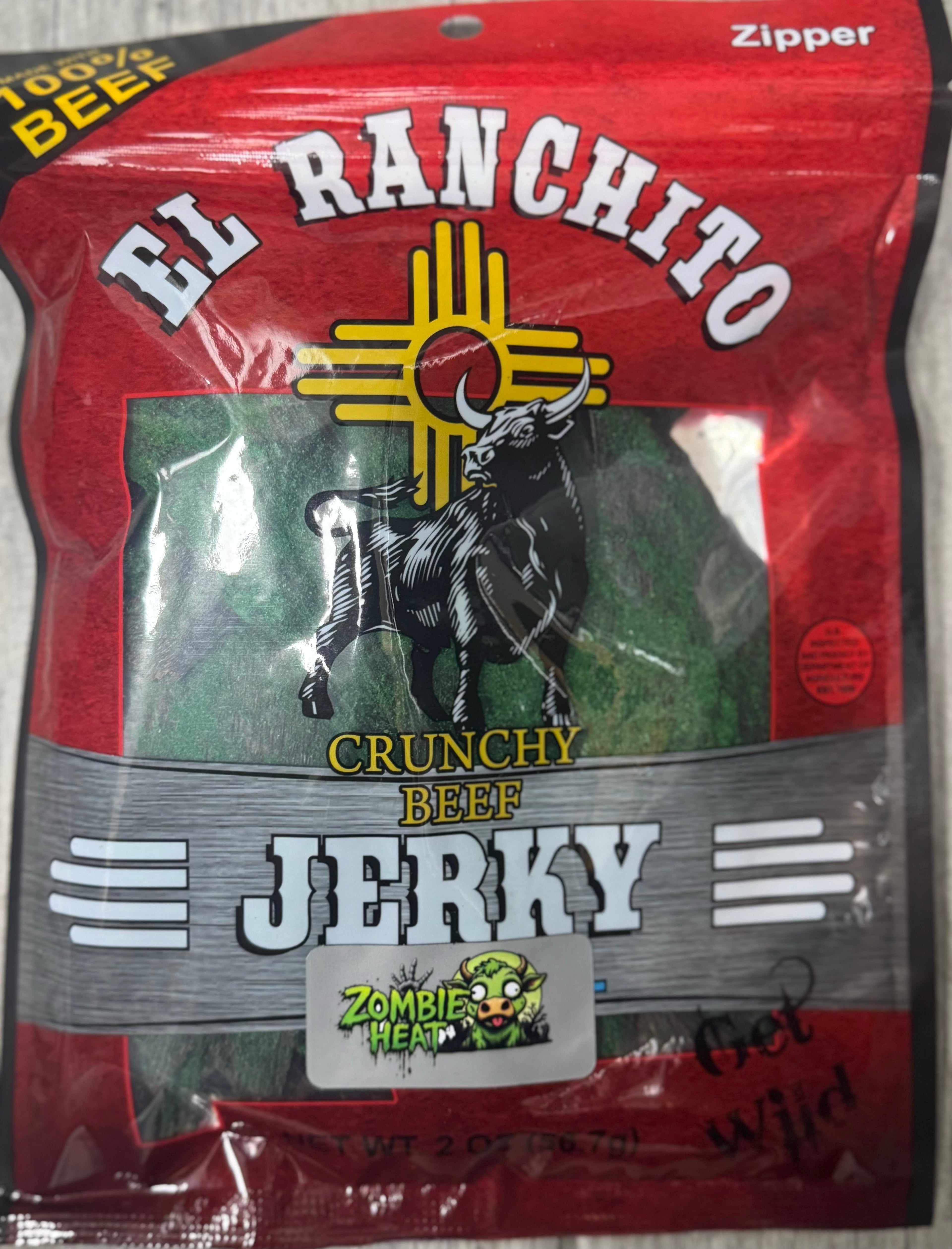 El Ranchito Beef Jerky 2oz - Zombie Heat